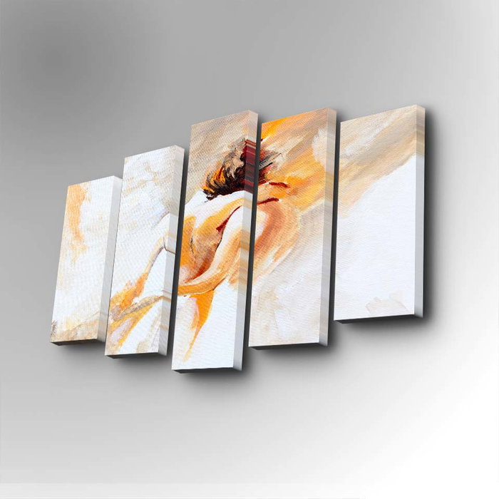 Wallity Cuadro Decorativo en Lienzo 5 Piezas 5PUC-038 Multicolor Wallity Cuadro Decorativo en Lienzo 5 Piezas 5PUC-038 Multicolor